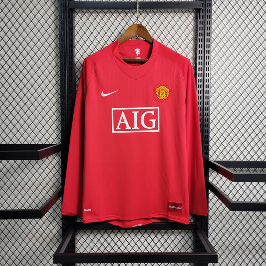 Jersey Manchester United 2007-08 Manga larga